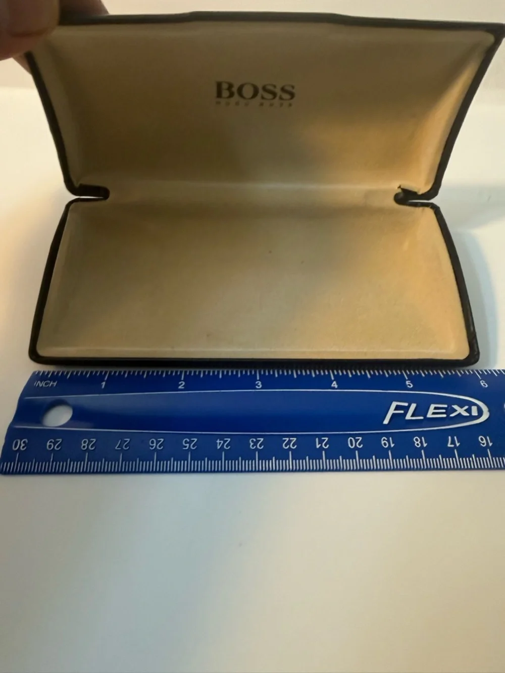 Boss Black Sunglasses Case with Soft Pouch